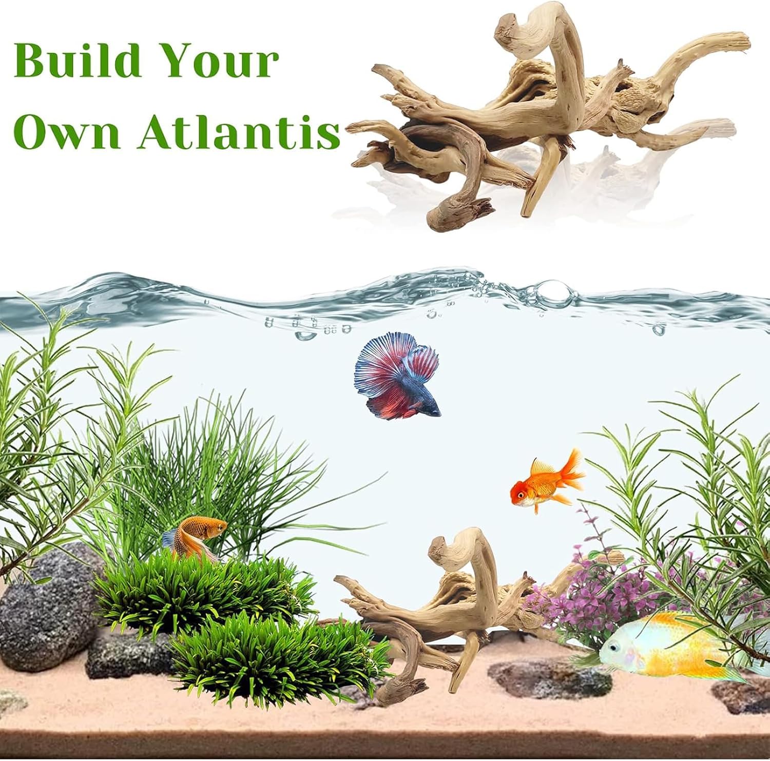 1PC  20-25CM Natural Driftwood - Aquarium Plants Live review and price