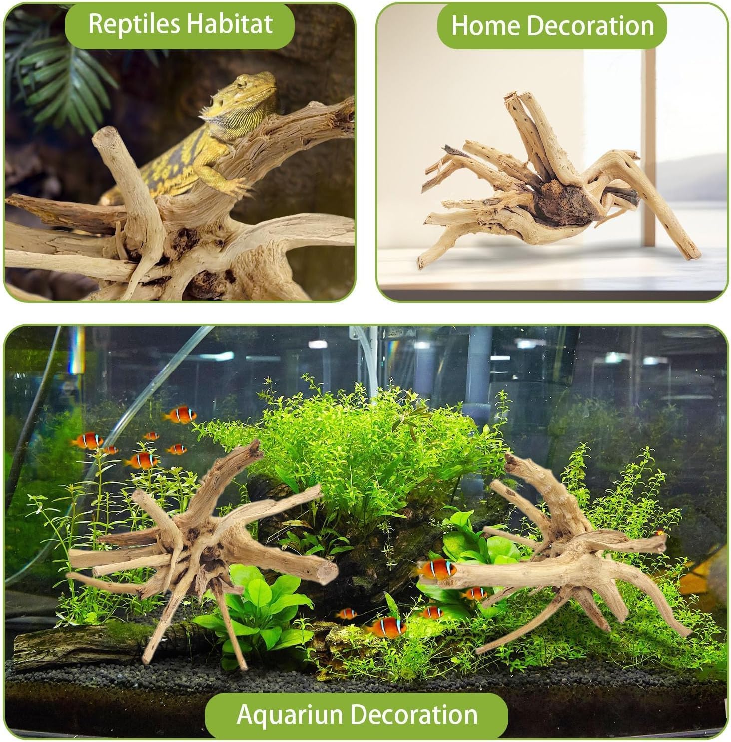 1PC  20-25CM Natural Driftwood - Aquarium Plants Live review and price