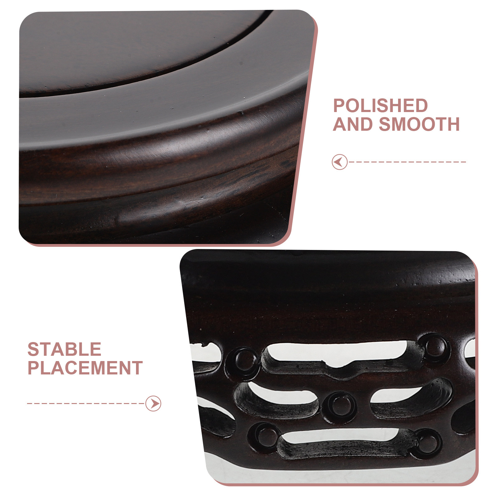 Wooden Vase Display Stand Roun - Plant Aquarium Pot review and price